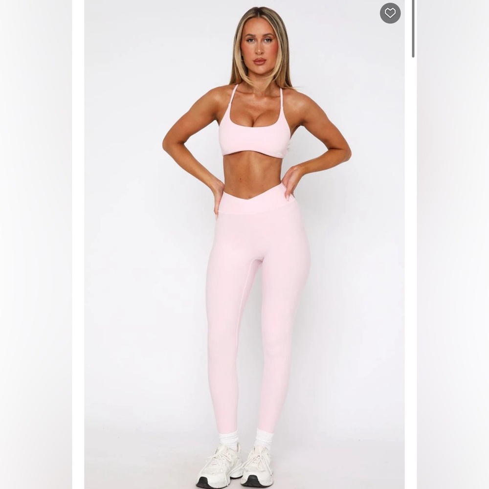 White Fox Activewear Set Ballet Pink
